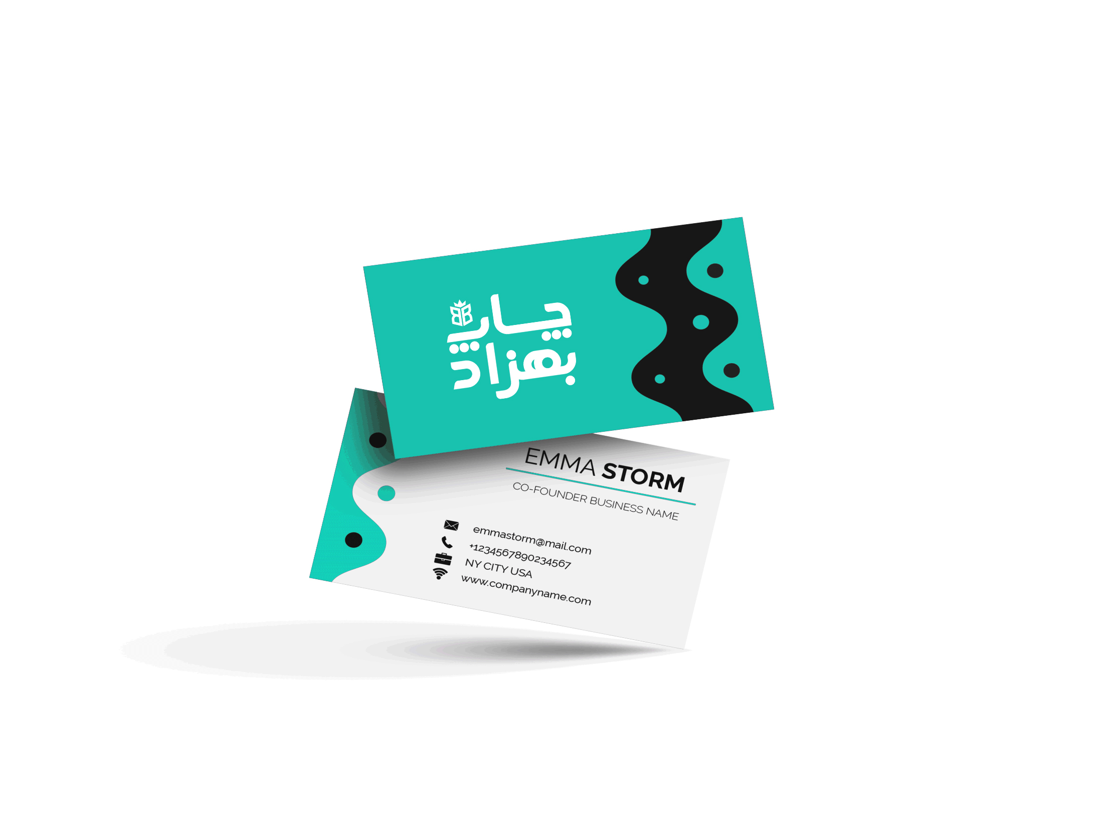 کارت ویزیت لمینت براق ( سایز دلخواه )