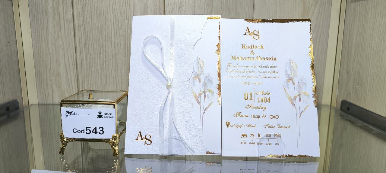 کارت عروسی کد 543