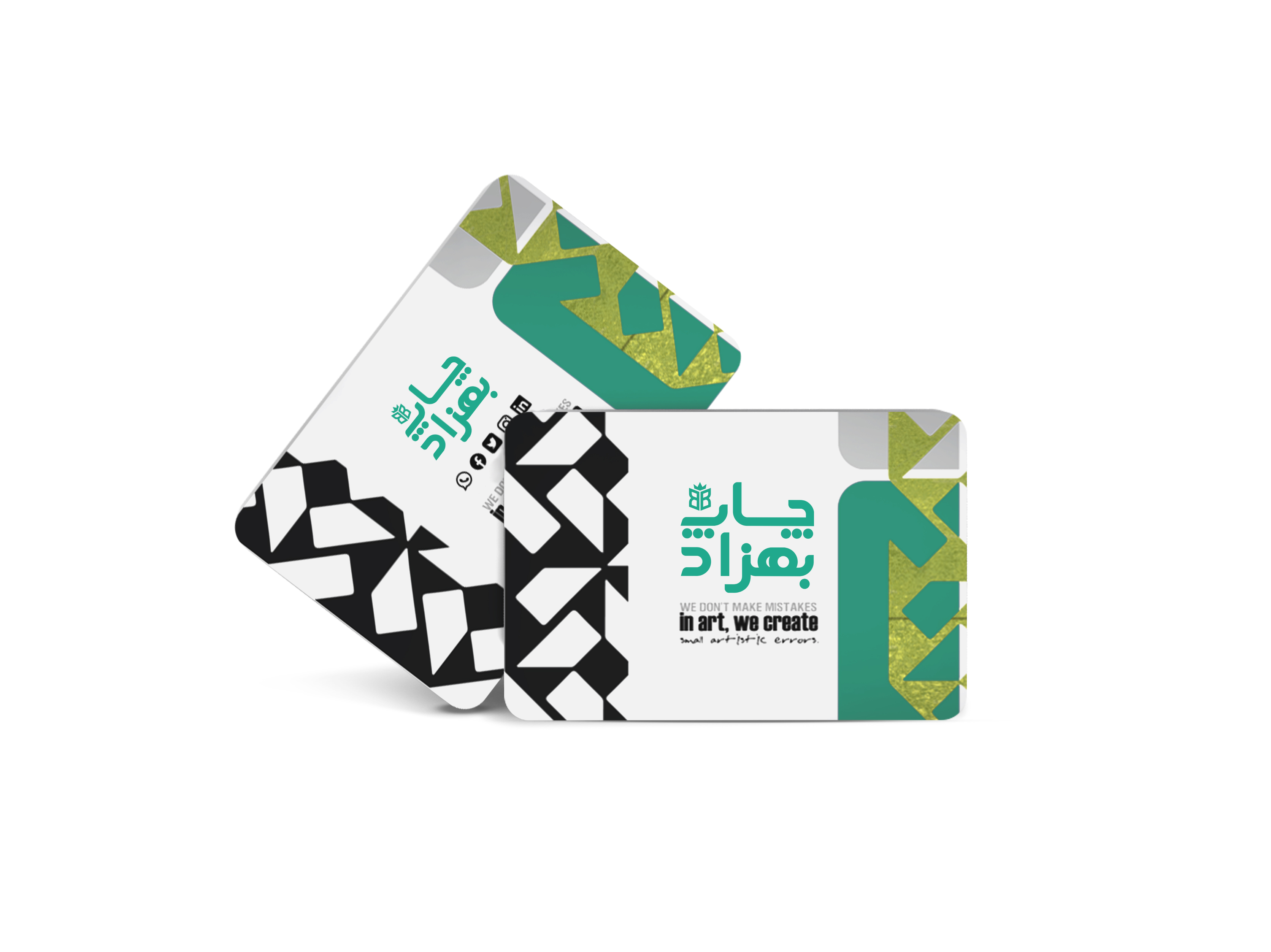 کارت ویزیت کتان لمینت امباس طلاکوب