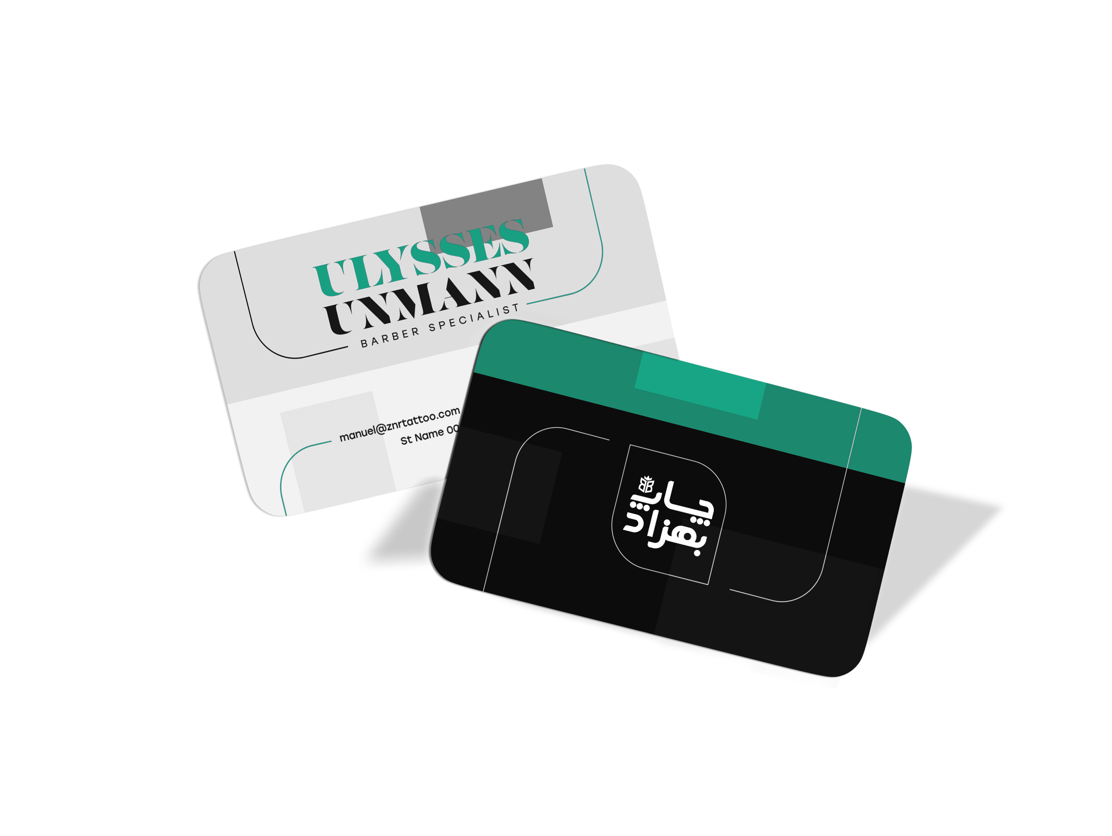 کارت ویزیت سلفون مات دورو دورگرد موضعی