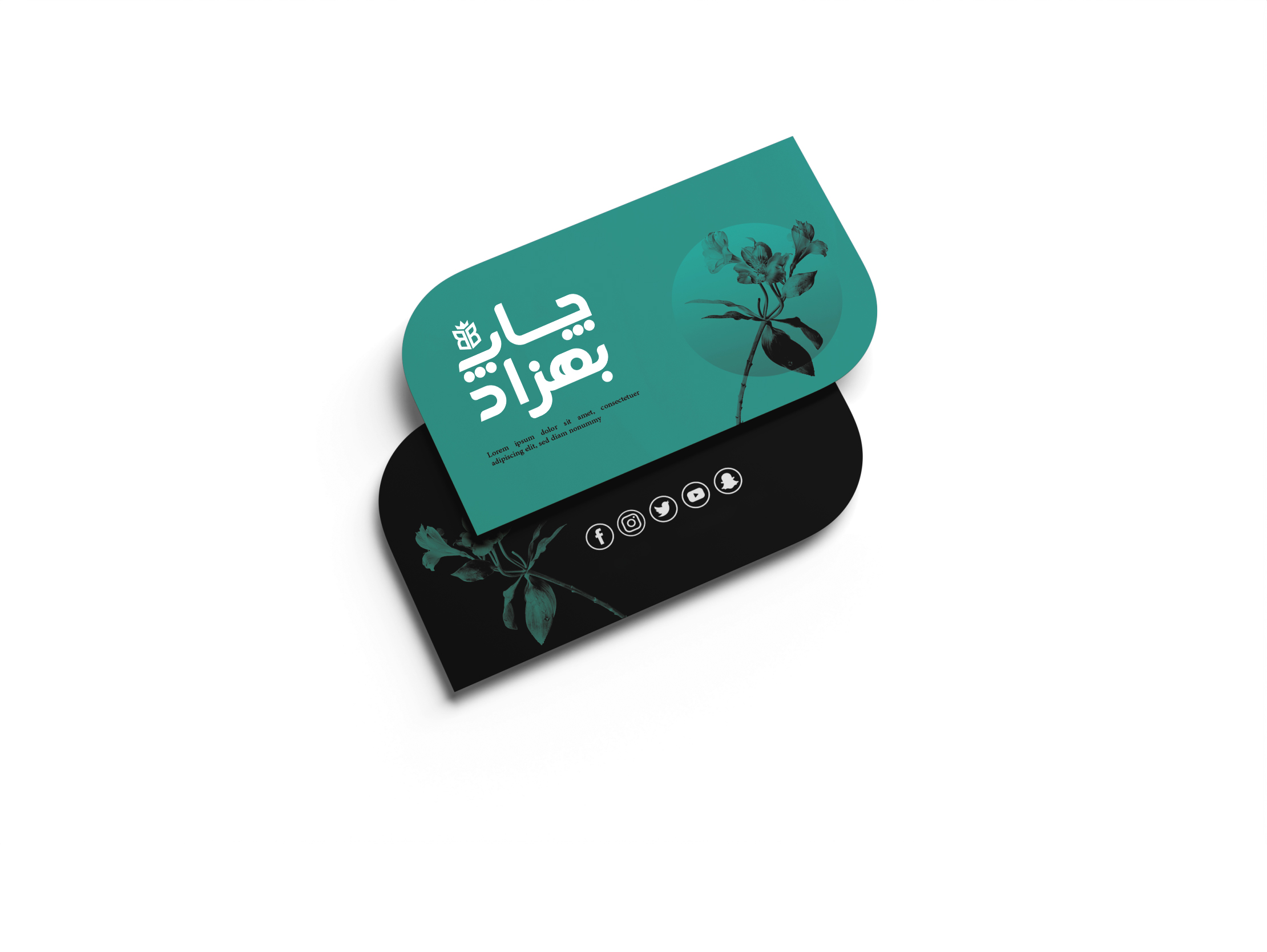 کارت ویزیت لمینت براق دورو طرح موج