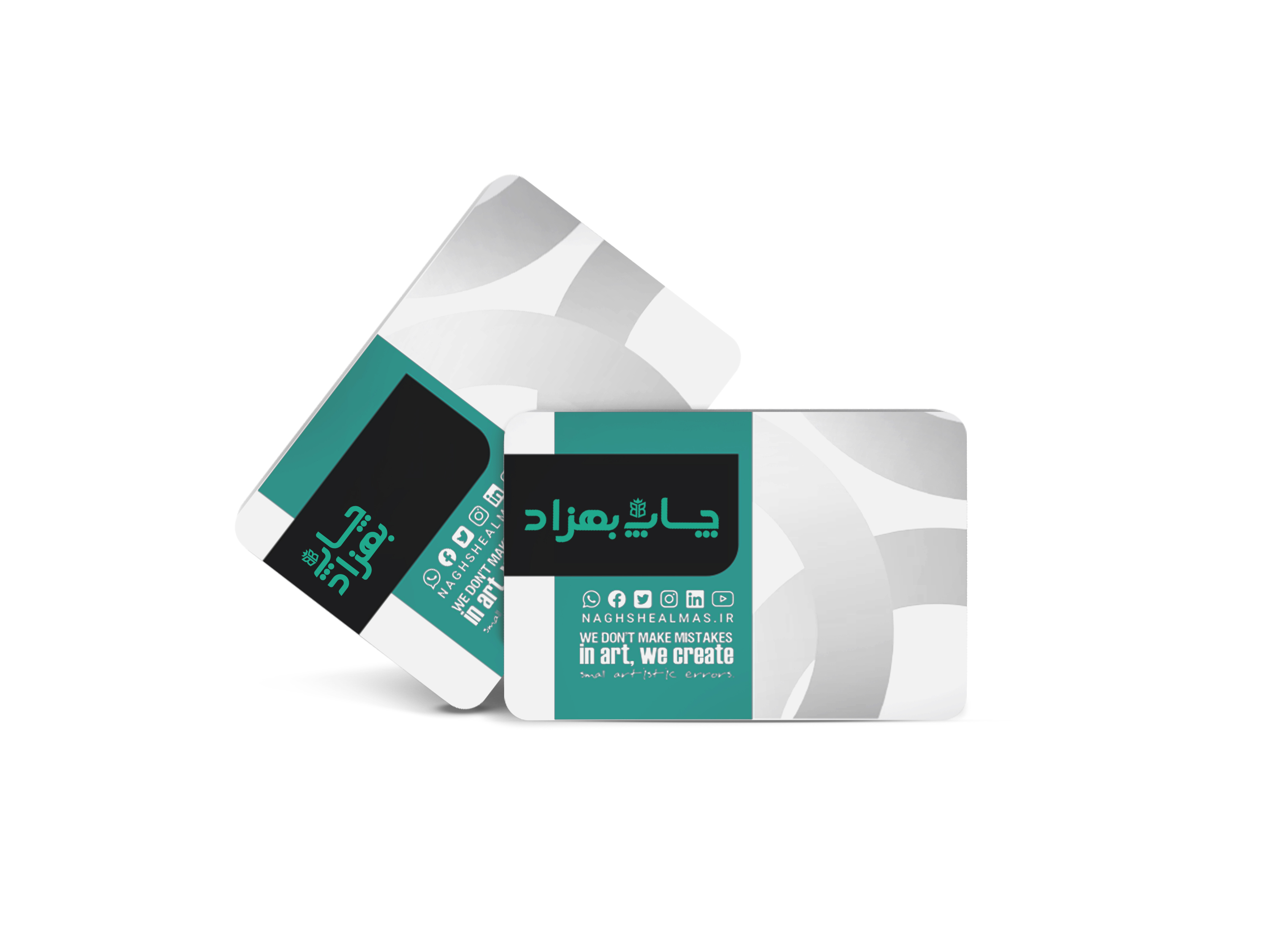کارت ویزیت پی وی سی 300 میکرون