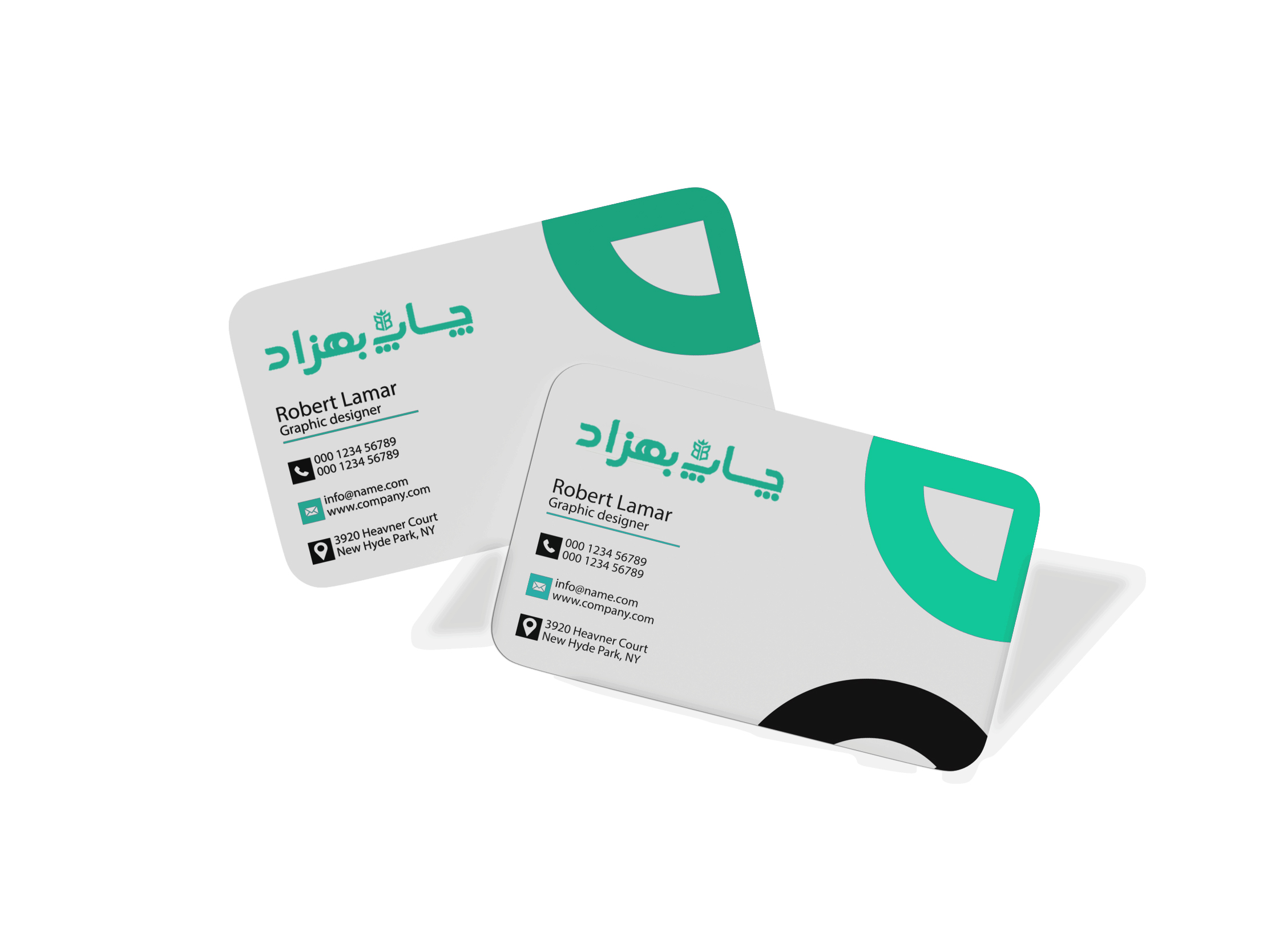 کارت ویزیت سلفون مات دورو دورگرد